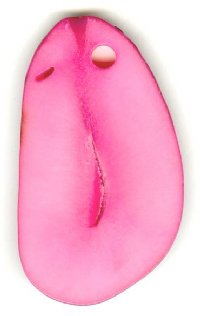 1 Pink Tagua Nut Pendant